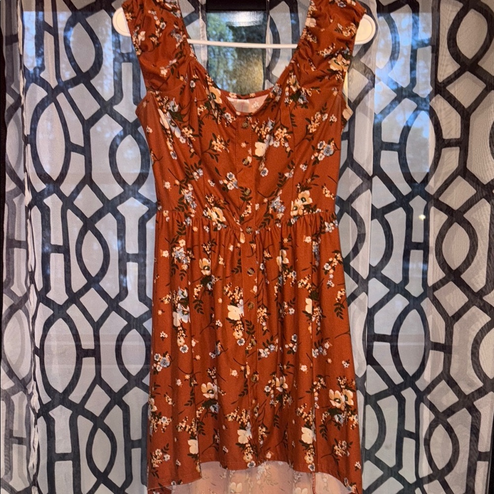 Floral Rust Dress